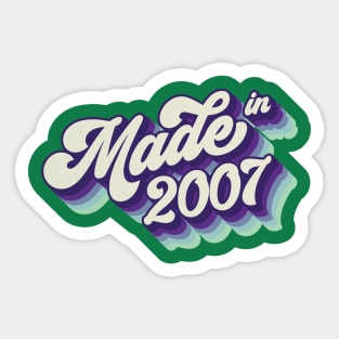 Made in 2007 Sticker